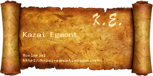 Kazai Egmont névjegykártya